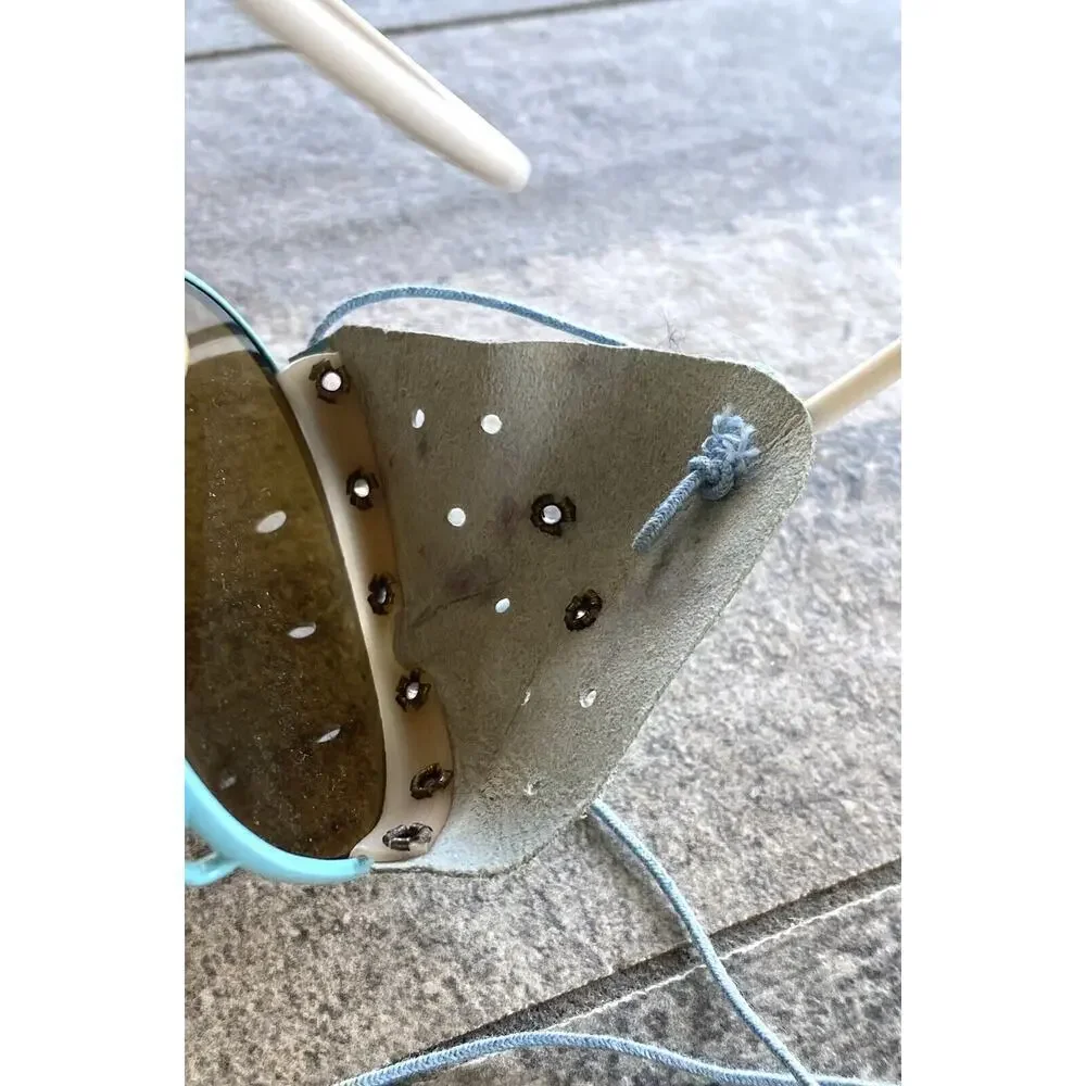 Vintage Sunglasses Light Blue Pilot Aviator Style 1980s